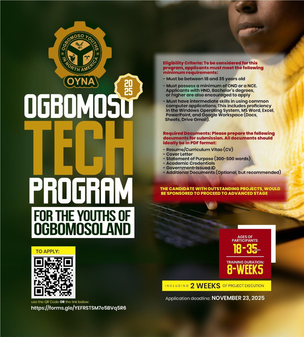 OYNA Launches Software Development Program for Ogbomoso Youth (SEE HOW TO APPLY)