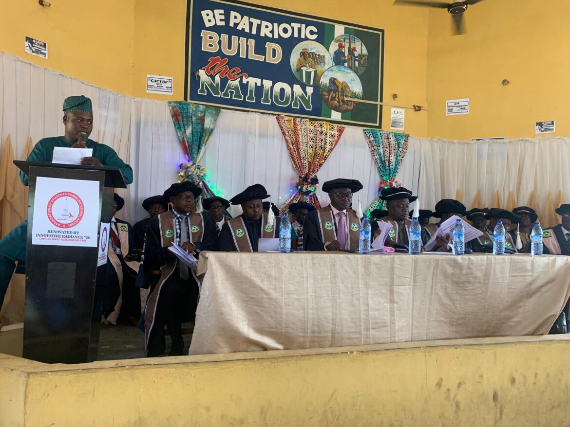 Adeseun Ogundoyin Polytechnic Matriculates Over 2,000 Students