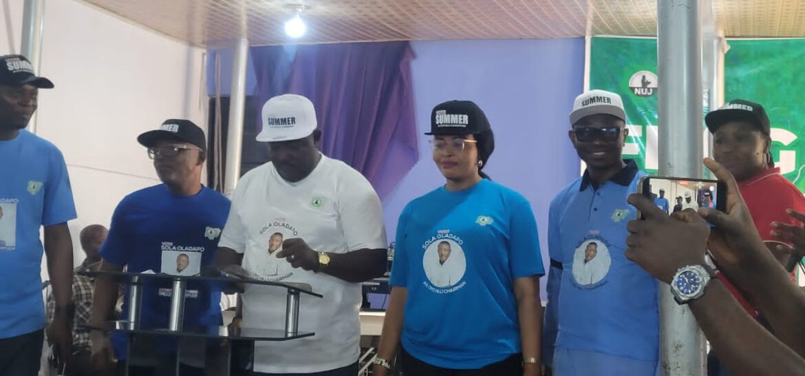 Oyo NUJ ELECTION: Oladapo ‘Summer’ Unveils Agenda, Promises Health Insurance, Others
