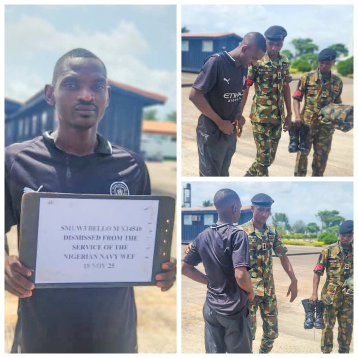 Nigerian Navy dismisses personnel over desertion after 1346 days of absence